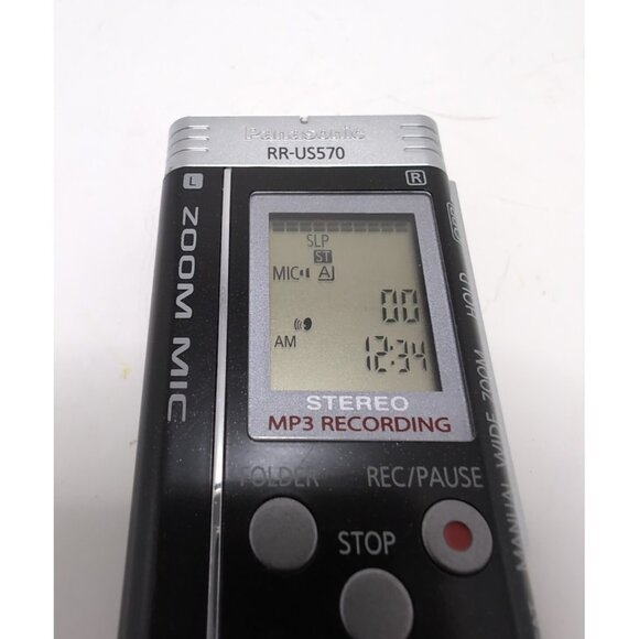 Panasonic RR-US570 Digital Voice Recorder Tested 287 Hours 1GB TESTED Works - Picture 8 of 12